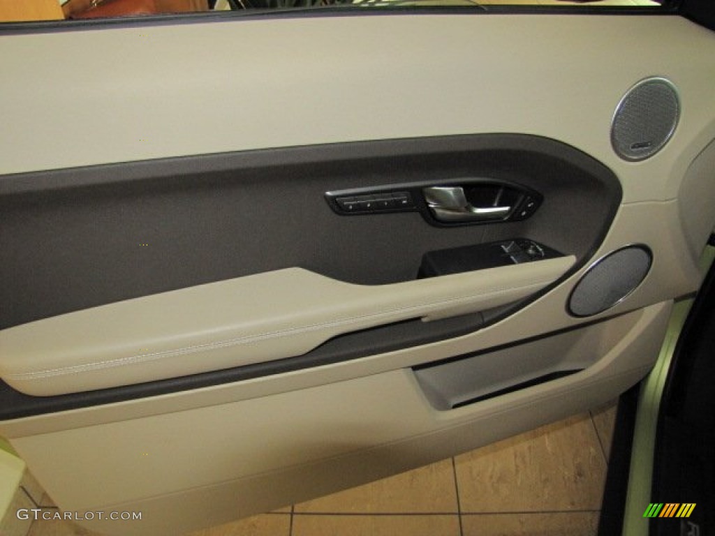 2012 Land Rover Range Rover Evoque Coupe Pure Almond/Espresso Door Panel Photo #75533841