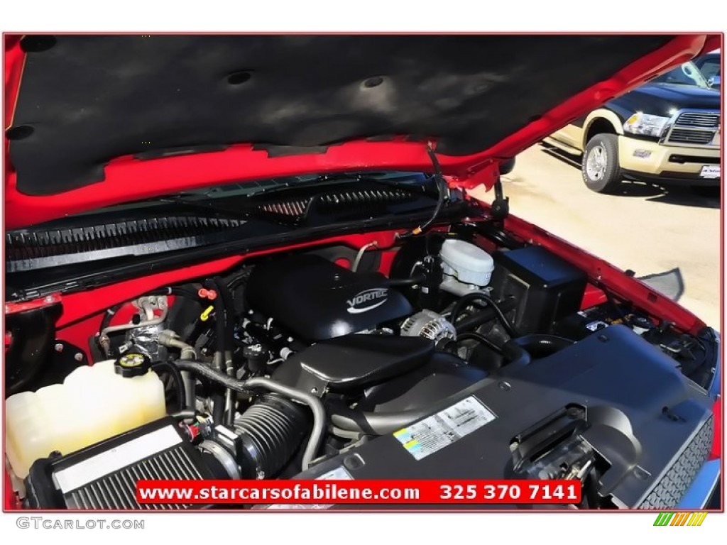 2004 Silverado 1500 LS Extended Cab - Victory Red / Dark Charcoal photo #28