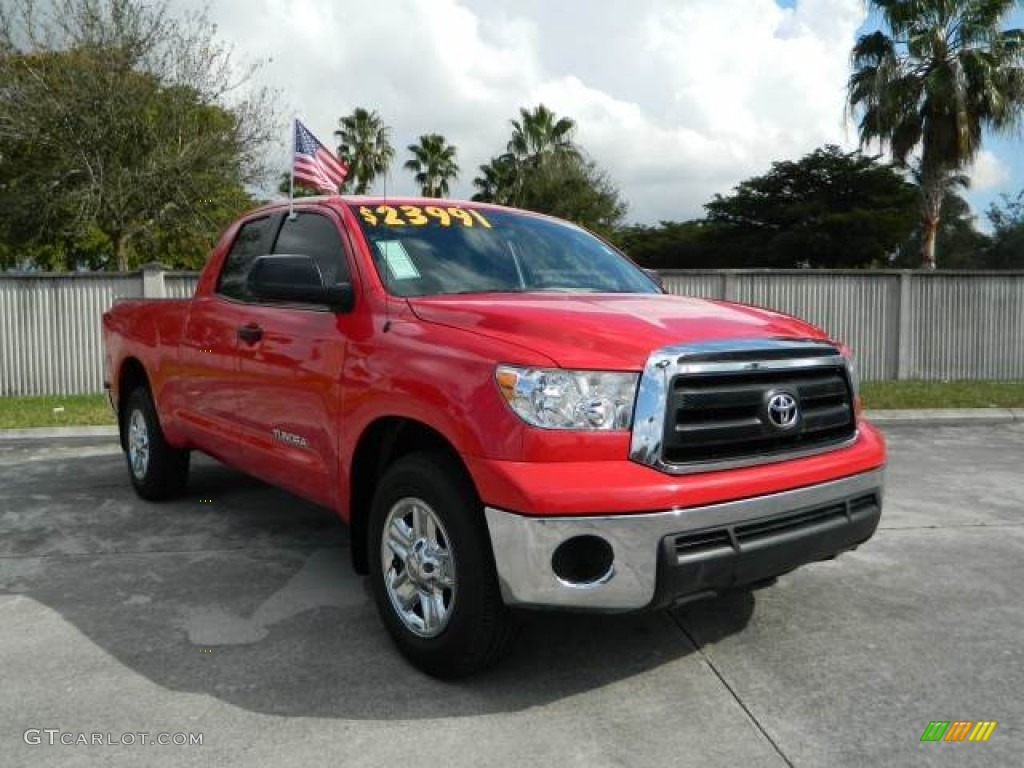 2011 Tundra Double Cab - Radiant Red / Graphite Gray photo #1