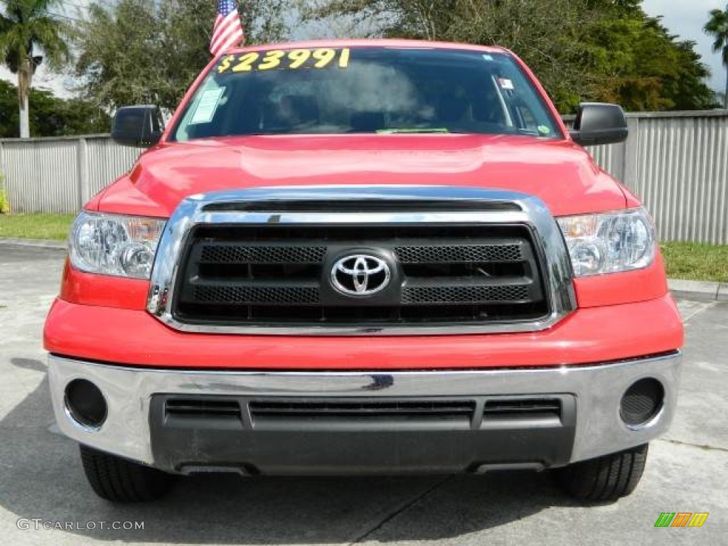 2011 Tundra Double Cab - Radiant Red / Graphite Gray photo #8