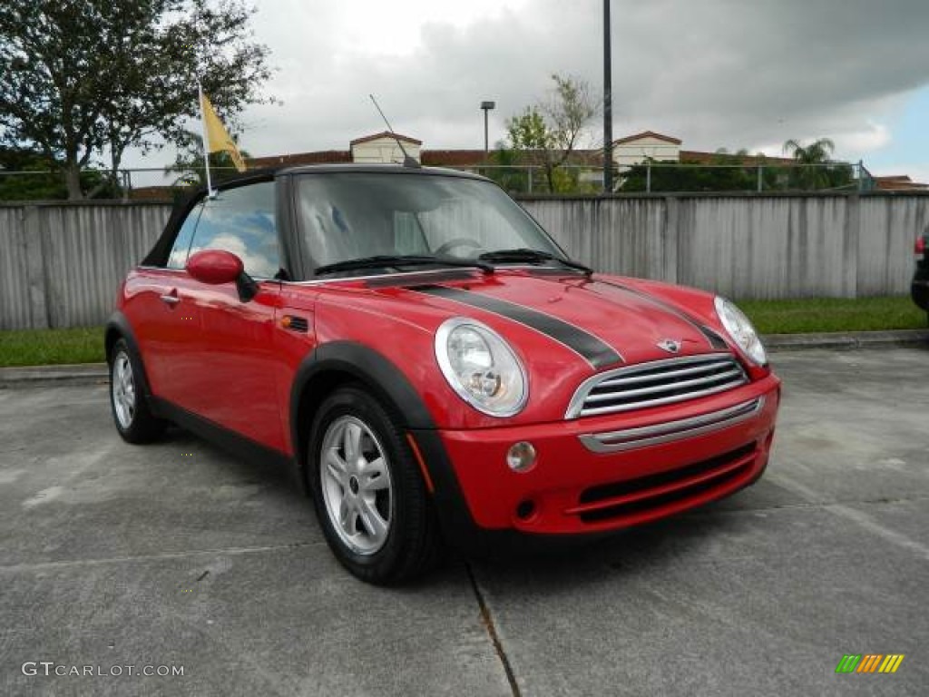 2006 Cooper Convertible - Chili Red / Black/Panther Black photo #1
