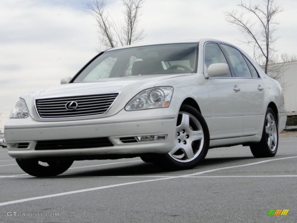 2005 LS 430 Sedan - Moonlight Pearl / Ecru photo #2