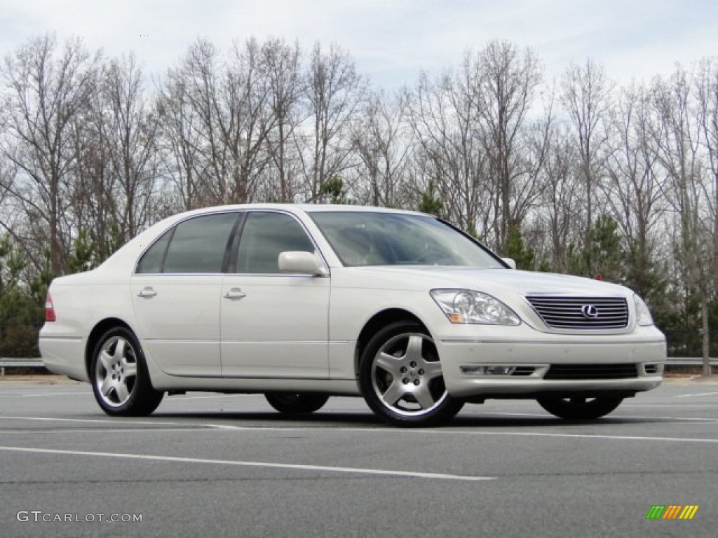 2005 LS 430 Sedan - Moonlight Pearl / Ecru photo #3