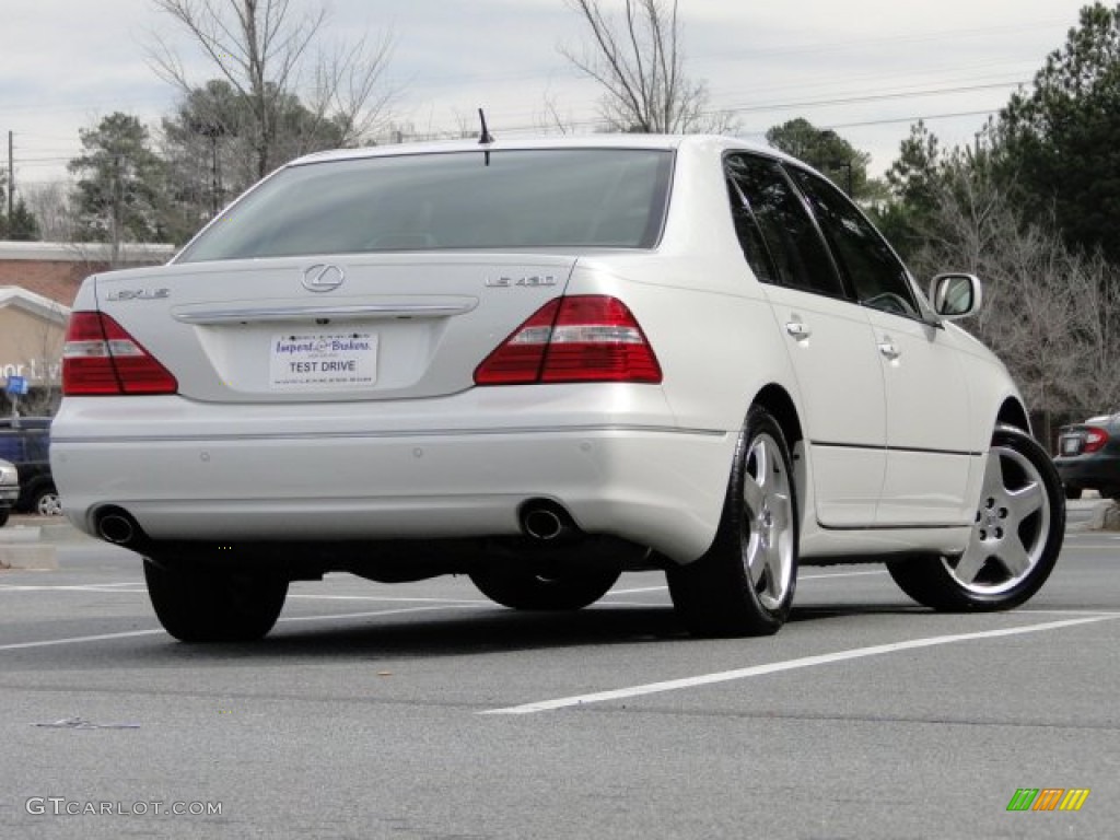2005 LS 430 Sedan - Moonlight Pearl / Ecru photo #4