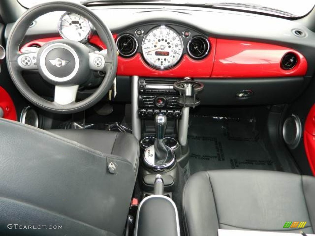 2006 Cooper Convertible - Chili Red / Black/Panther Black photo #10