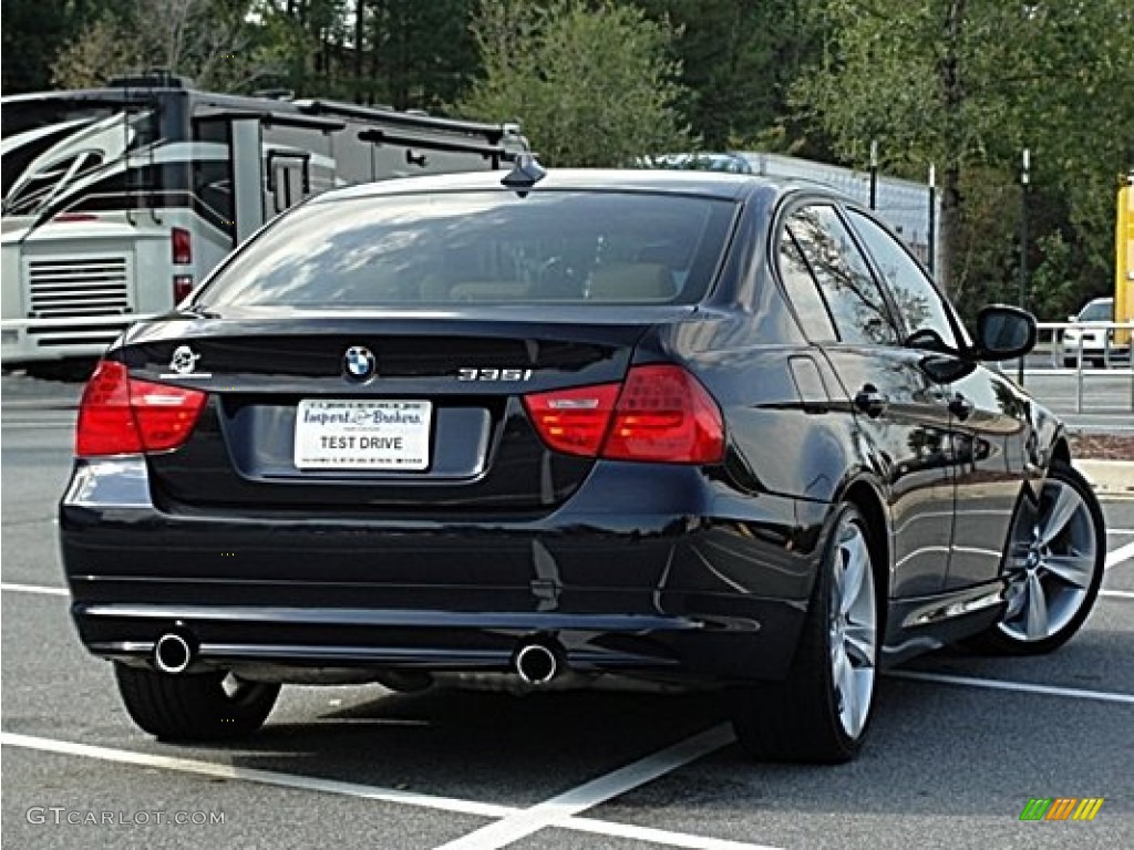 2009 3 Series 335i Sedan - Monaco Blue Metallic / Beige photo #4