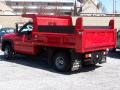 Fire Red - Sierra 3500 Regular Cab 4x4 Dually Chassis Dump Truck Photo No. 2