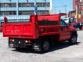 Fire Red - Sierra 3500 Regular Cab 4x4 Dually Chassis Dump Truck Photo No. 3