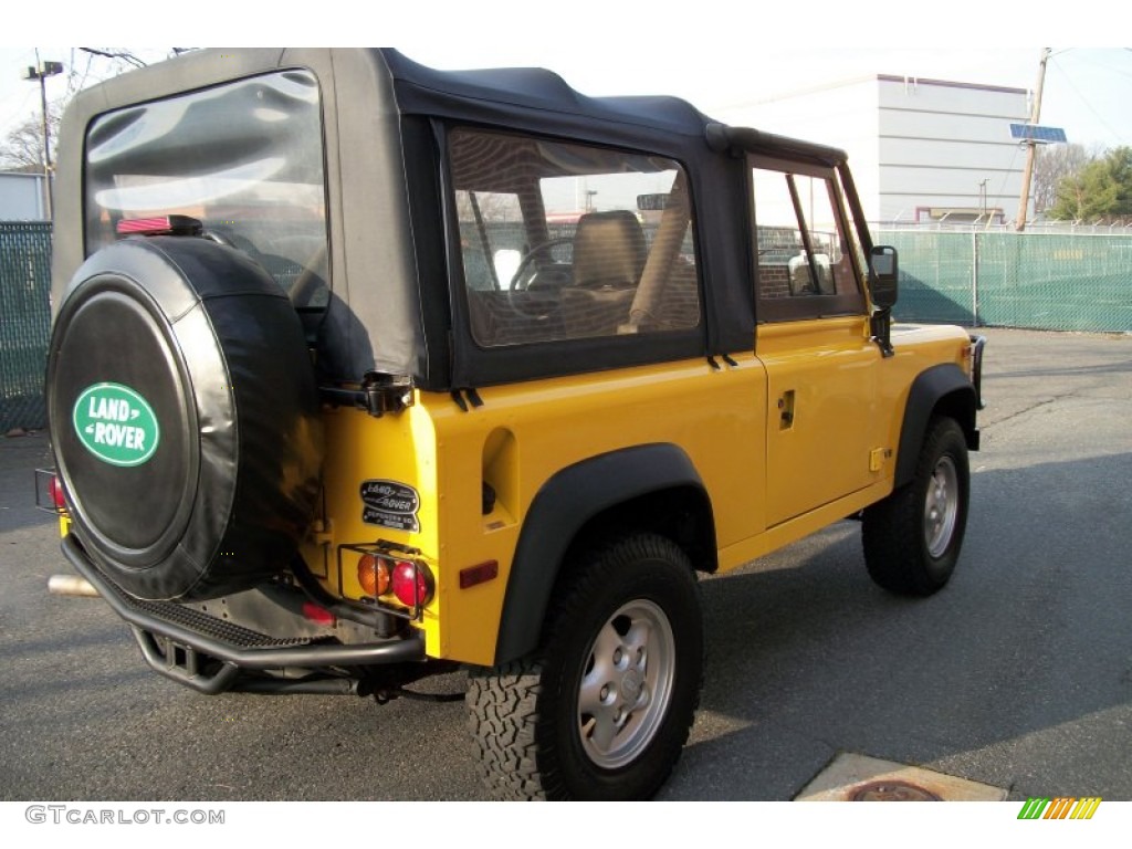 1997 Defender 90 Soft Top - AA Yellow / Charcoal Twill photo #5