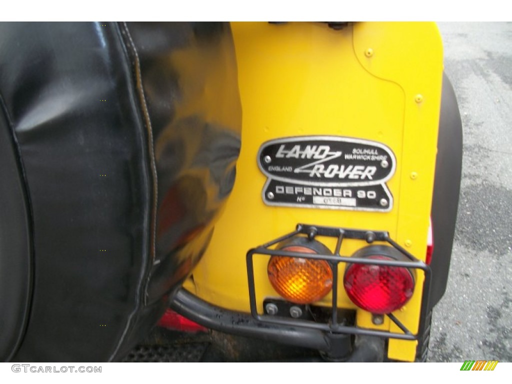 1997 Defender 90 Soft Top - AA Yellow / Charcoal Twill photo #6