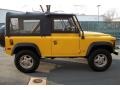 1997 AA Yellow Land Rover Defender 90 Soft Top  photo #7