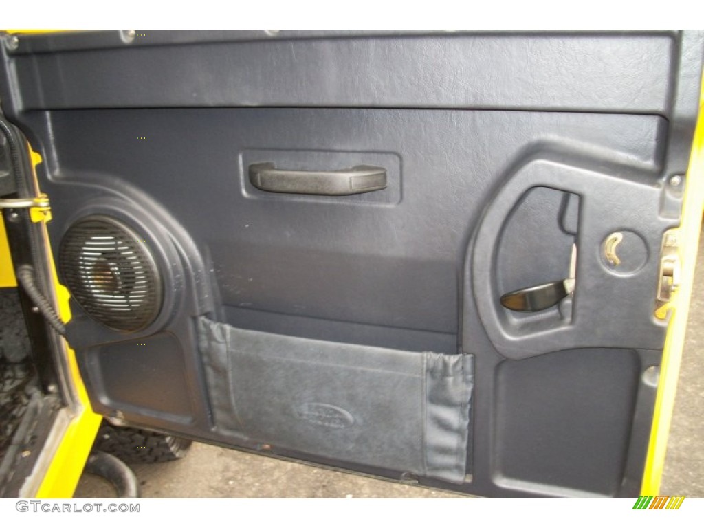 1997 Land Rover Defender 90 Soft Top Charcoal Twill Door Panel Photo #75538012