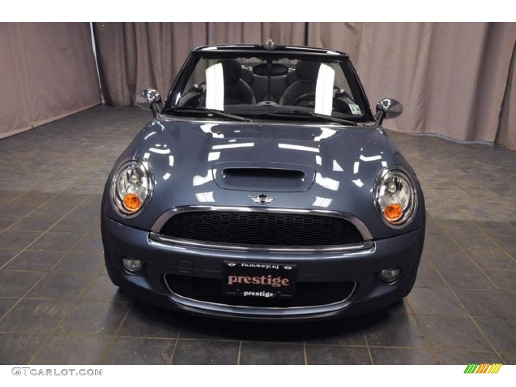 2010 Cooper S Convertible - Horizon Blue Metallic / Grey/Carbon Black photo #3