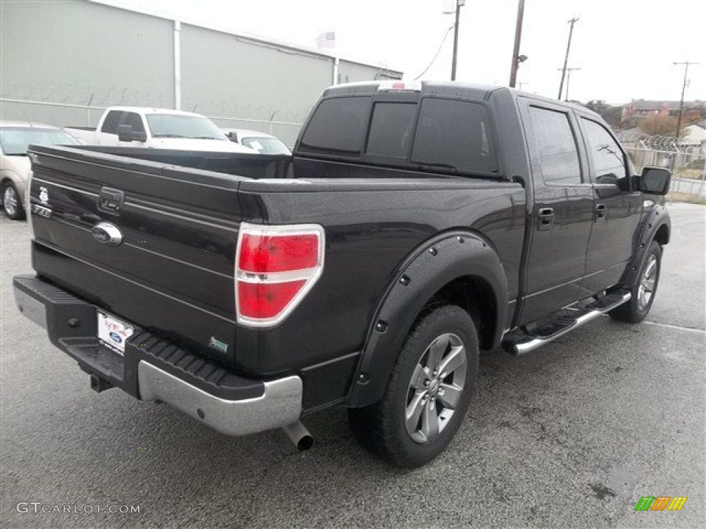2010 F150 Lariat SuperCrew - Tuxedo Black / Black photo #3
