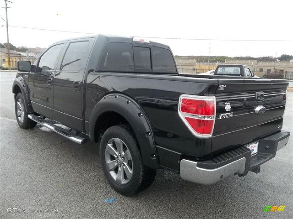 2010 F150 Lariat SuperCrew - Tuxedo Black / Black photo #5