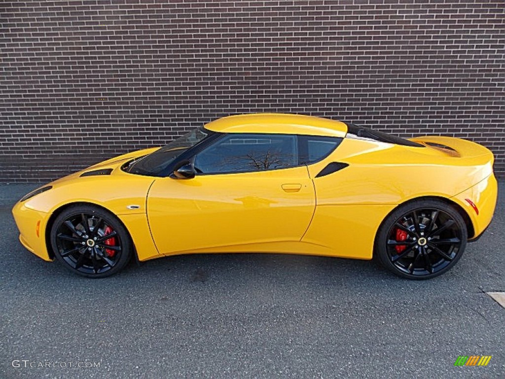 Solar Yellow 2012 Lotus Evora S 2+2 Exterior Photo #75539053
