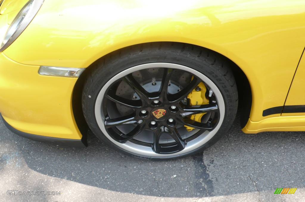 2008 911 GT2 - Speed Yellow / Black photo #12