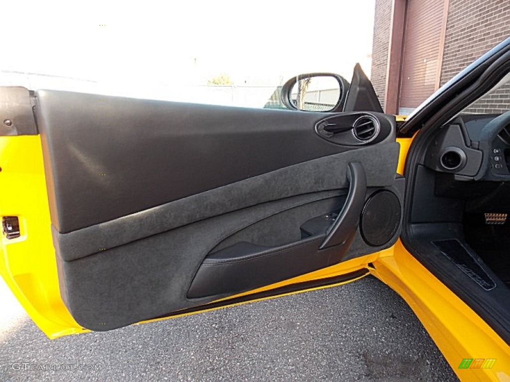 2012 Lotus Evora S 2+2 Ebony Black Leather/Slate Suedetex Door Panel Photo #75539134