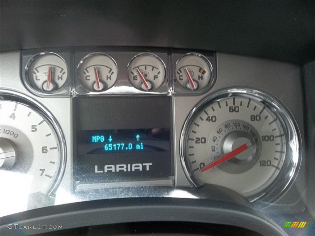 2010 F150 Lariat SuperCrew - Tuxedo Black / Black photo #18