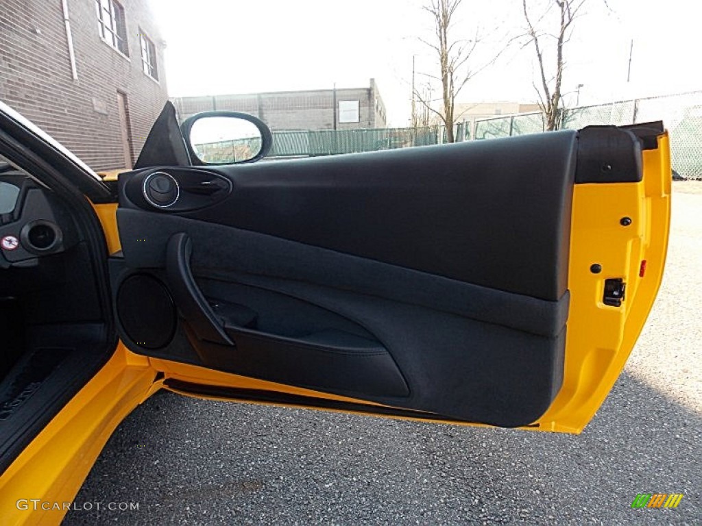 2012 Lotus Evora S 2+2 Ebony Black Leather/Slate Suedetex Door Panel Photo #75539376
