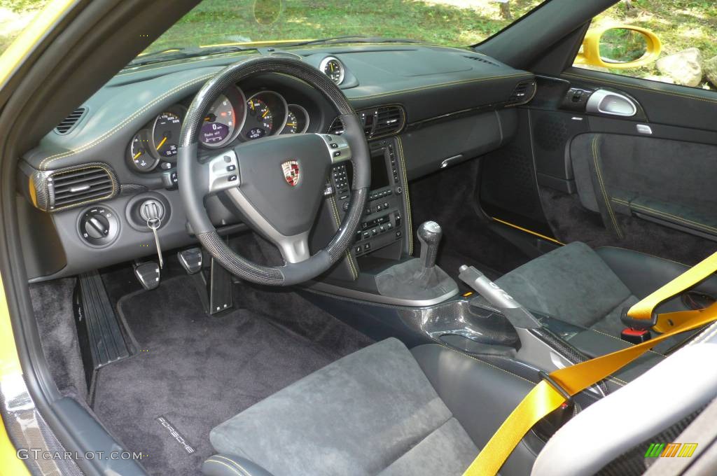 2008 911 GT2 - Speed Yellow / Black photo #14