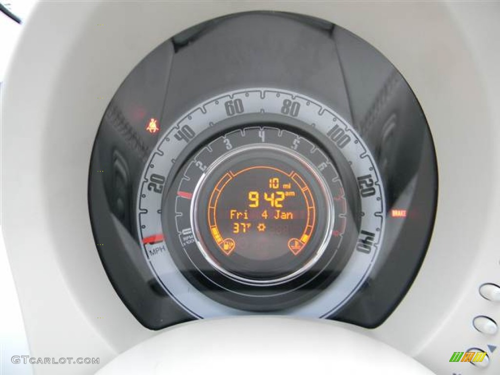 2013 Fiat 500 c cabrio Lounge Gauges Photo #75541482