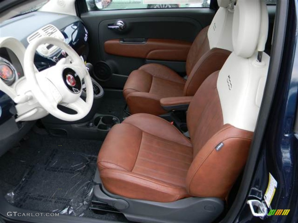 2013 Fiat 500 c cabrio Lounge Front Seat Photo #75541560