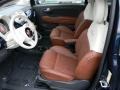 2013 Fiat 500 Marrone/Avorio (Brown/Ivory) Interior Front Seat Photo