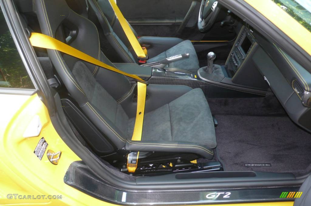 2008 911 GT2 - Speed Yellow / Black photo #17