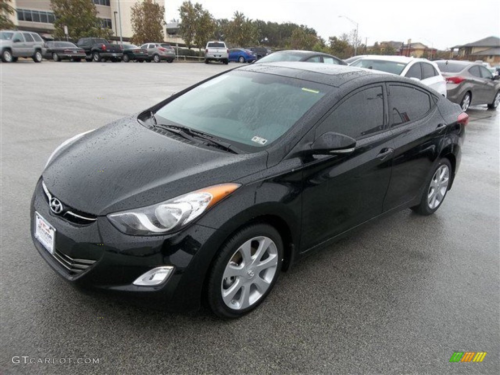 2013 Elantra Limited - Black / Gray photo #1