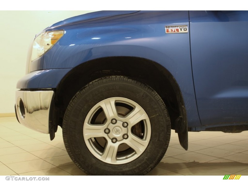 2007 Tundra Limited Double Cab 4x4 - Blue Streak Metallic / Graphite Gray photo #13