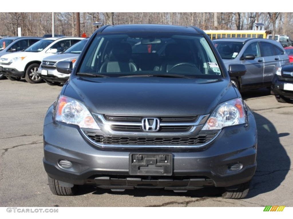 2010 CR-V EX-L AWD - Polished Metal Metallic / Black photo #2