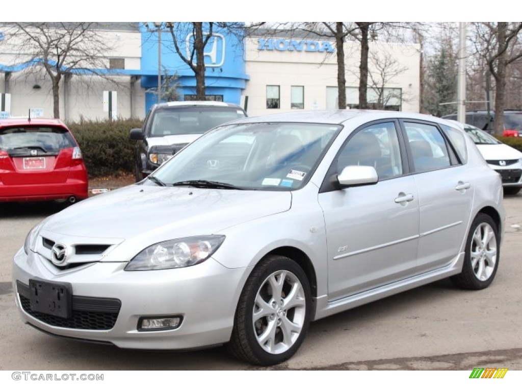 2009 MAZDA3 s Touring Hatchback - Sunlight Silver Metallic / Black photo #1