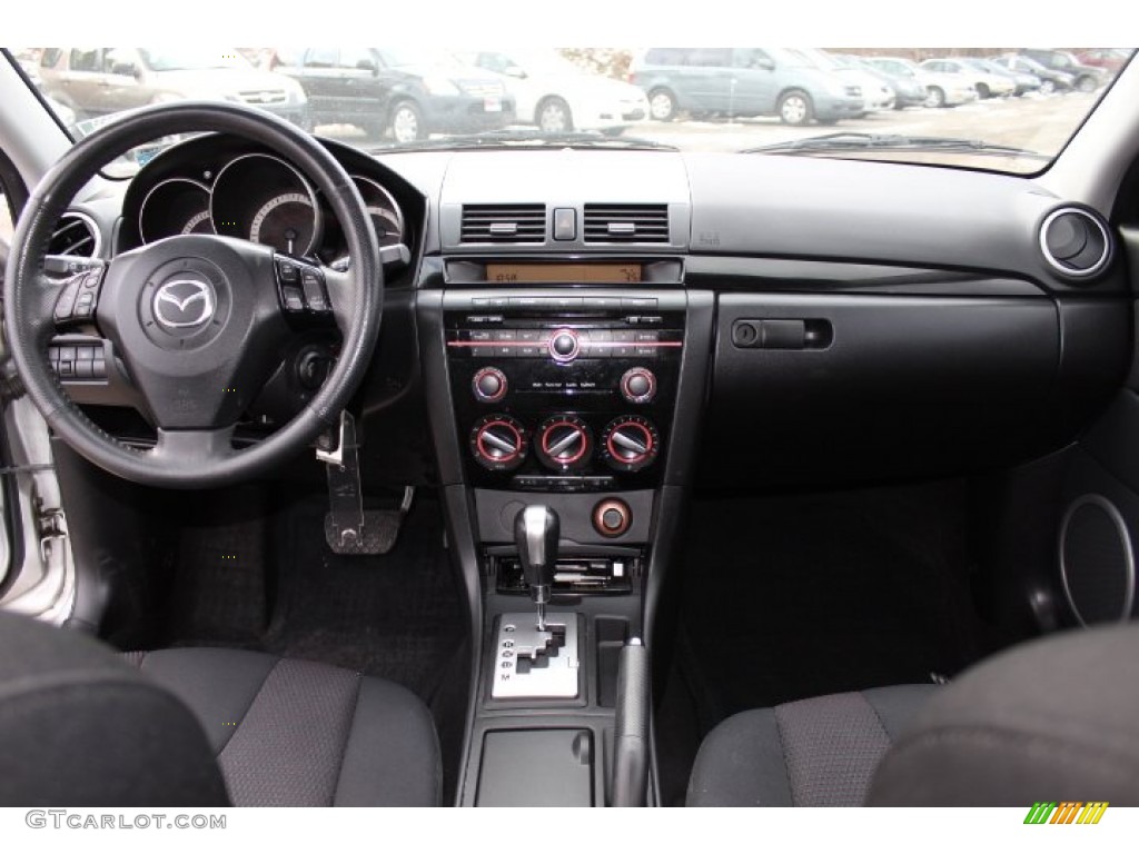 2009 Mazda MAZDA3 s Touring Hatchback Black Dashboard Photo #75545679