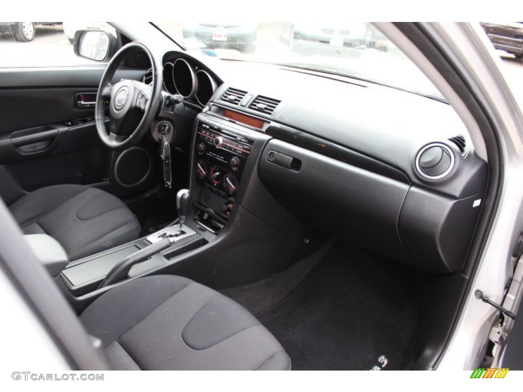 2009 Mazda MAZDA3 s Touring Hatchback Black Dashboard Photo #75545796