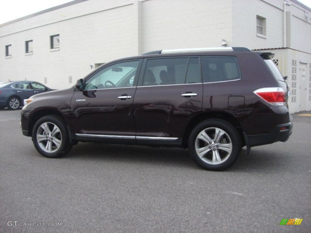 2012 Highlander Limited 4WD - Sizzling Crimson Mica / Ash photo #6