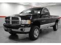 2004 Black Dodge Ram 2500 SLT Regular Cab 4x4  photo #3