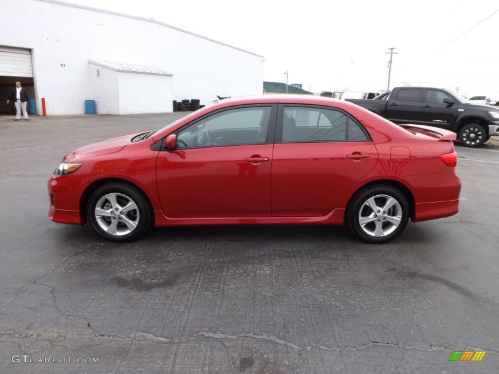 Barcelona Red Metallic 2012 Toyota Corolla S Exterior Photo #75549676