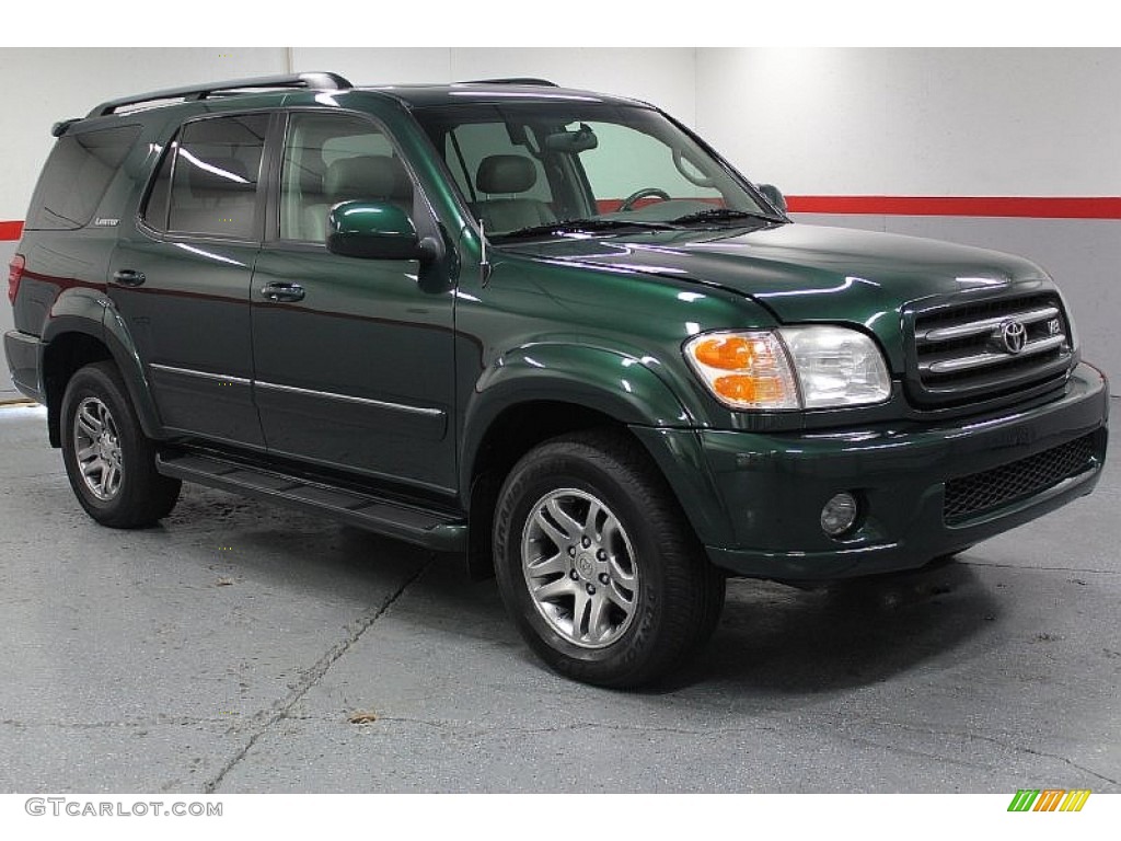 Imperial Jade Green Mica 2004 Toyota Sequoia Limited 4x4 Exterior Photo #75550527