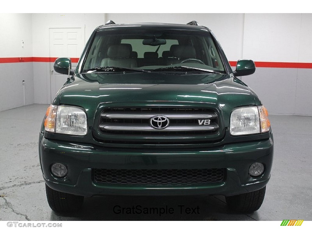2004 Sequoia Limited 4x4 - Imperial Jade Green Mica / Charcoal photo #3