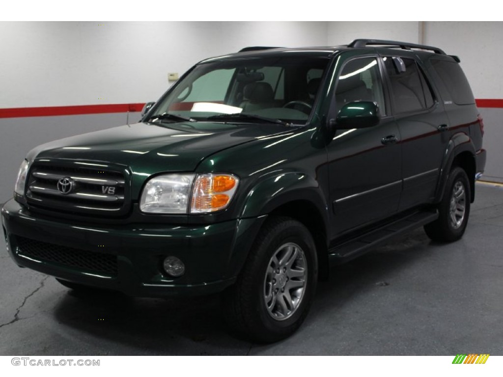 2004 Sequoia Limited 4x4 - Imperial Jade Green Mica / Charcoal photo #4