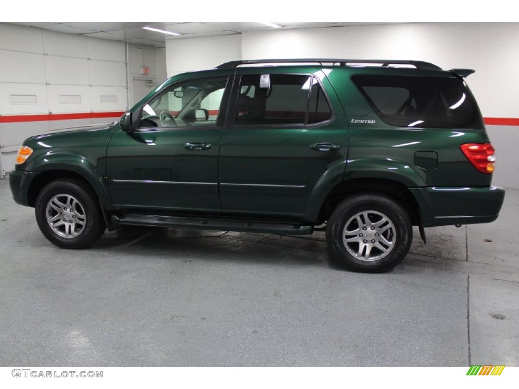 2004 Sequoia Limited 4x4 - Imperial Jade Green Mica / Charcoal photo #5