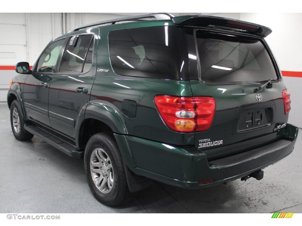 2004 Sequoia Limited 4x4 - Imperial Jade Green Mica / Charcoal photo #6