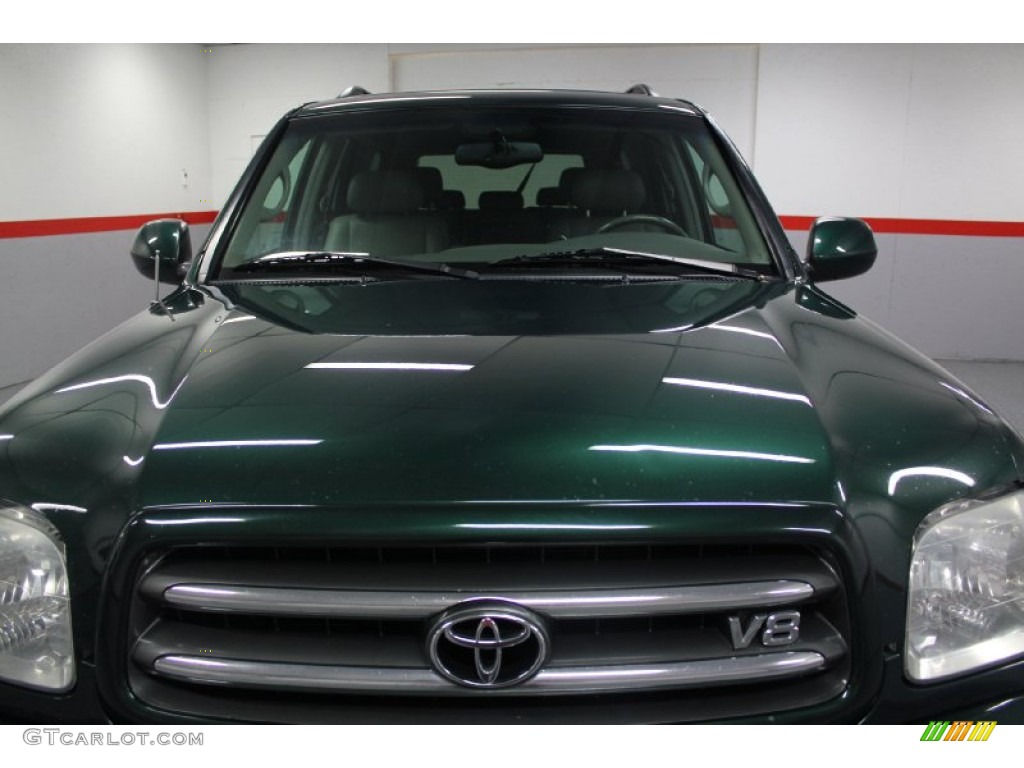 2004 Sequoia Limited 4x4 - Imperial Jade Green Mica / Charcoal photo #14