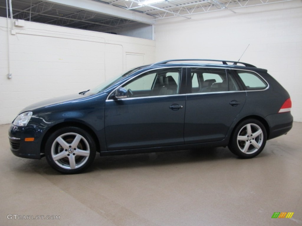 2009 Jetta SE SportWagen - Blue Graphite Metallic / Anthracite photo #4