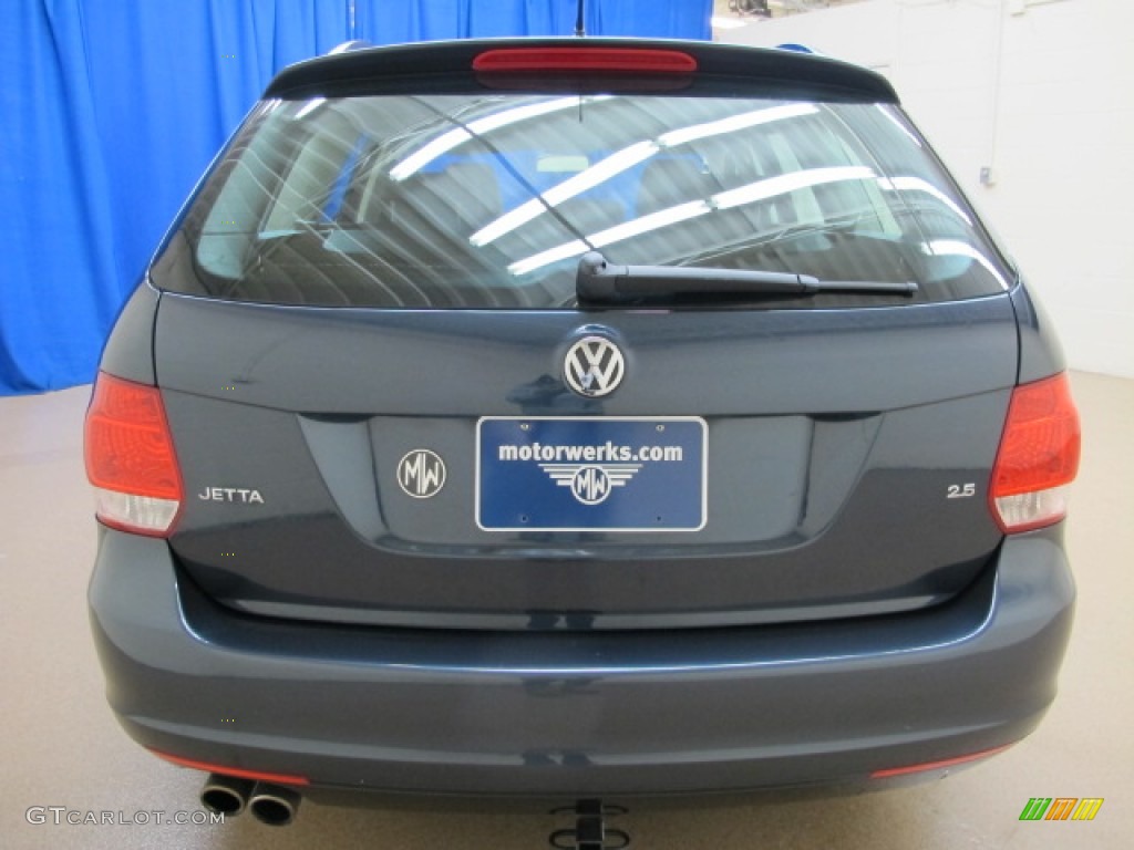 2009 Jetta SE SportWagen - Blue Graphite Metallic / Anthracite photo #6