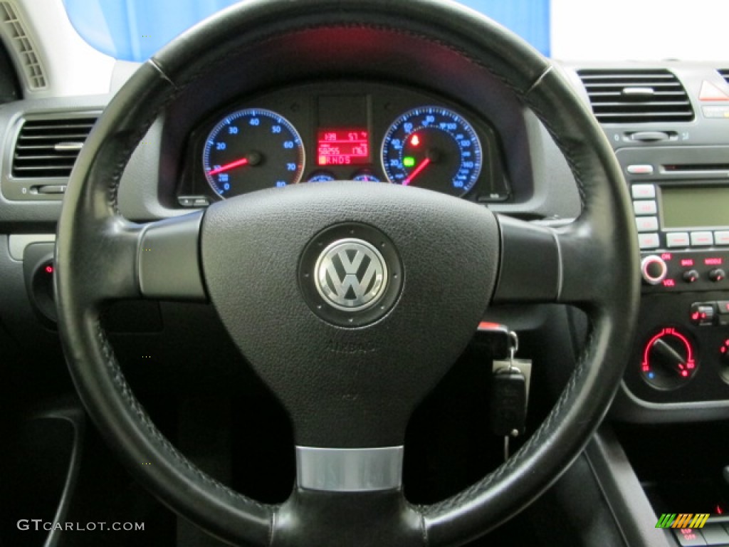 2009 Jetta SE SportWagen - Blue Graphite Metallic / Anthracite photo #28