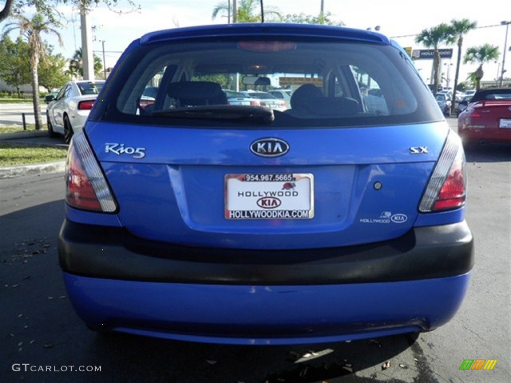 2006 Rio Rio5 SX Hatchback - Sapphire Blue / Gray photo #11