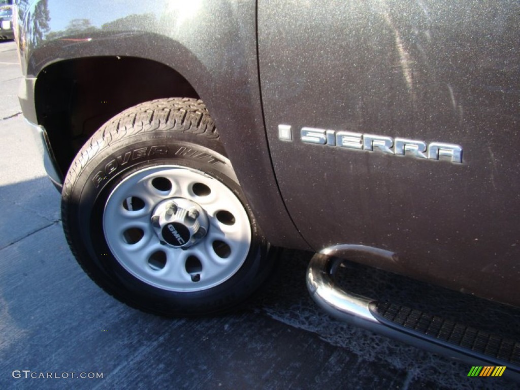 2009 Sierra 1500 Work Truck Regular Cab - Carbon Black Metallic / Dark Titanium photo #24