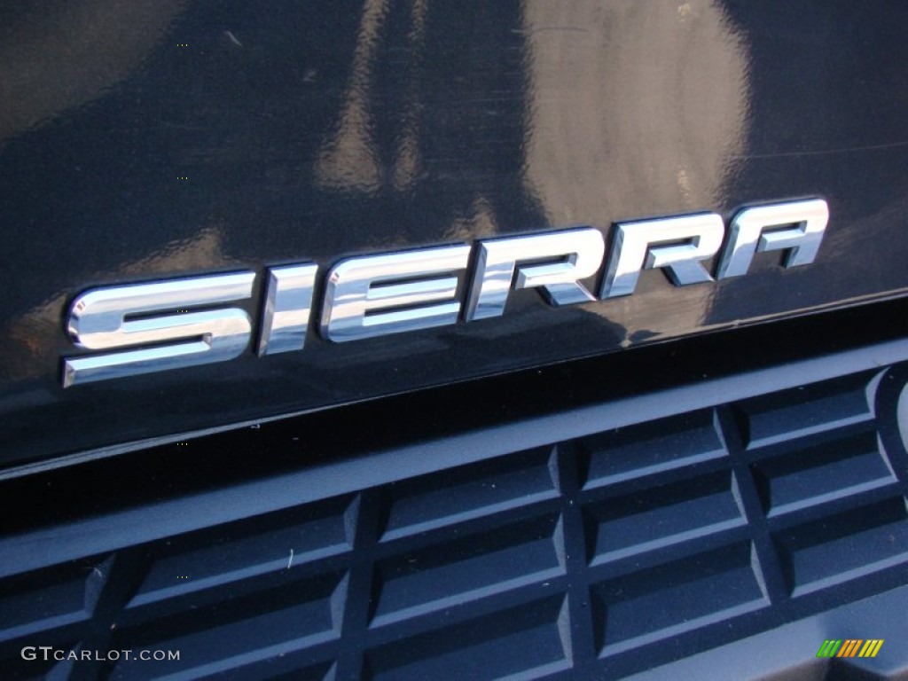 2009 Sierra 1500 Work Truck Regular Cab - Carbon Black Metallic / Dark Titanium photo #25